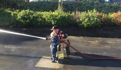 Open day at fire department in Harstad