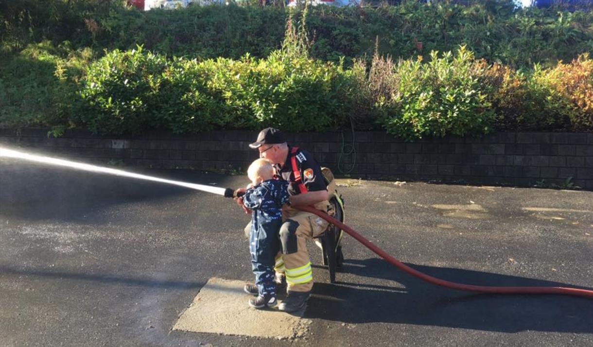 Open day at fire department in Harstad